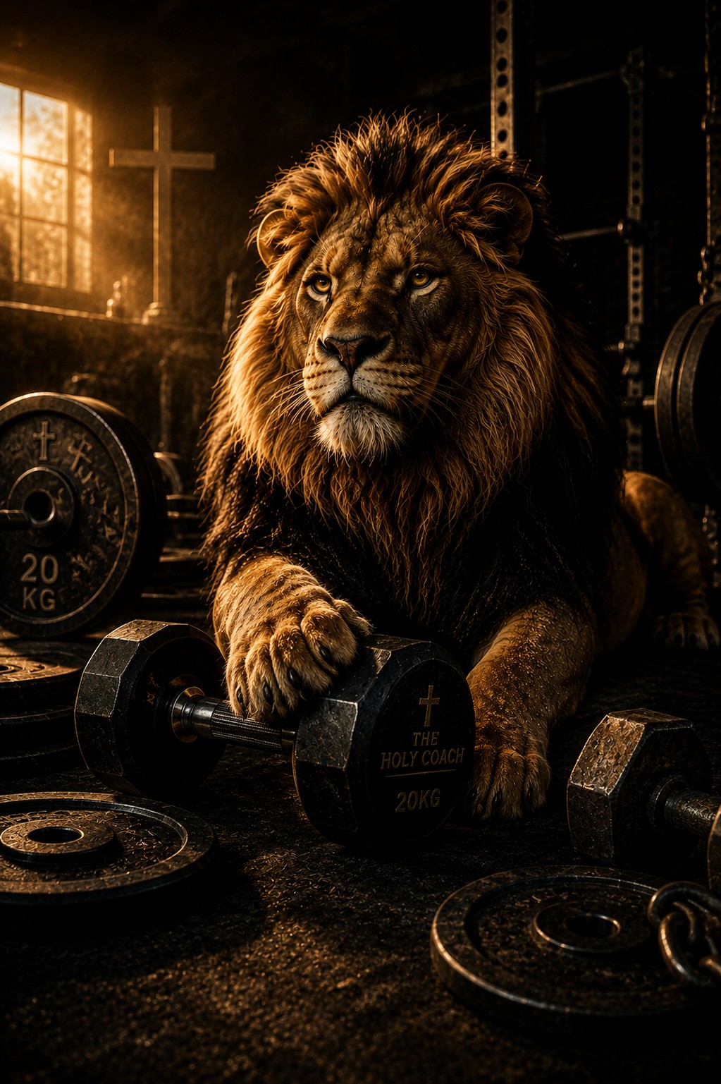 Retrato de un león, símbolo de fuerza y reconstrucción